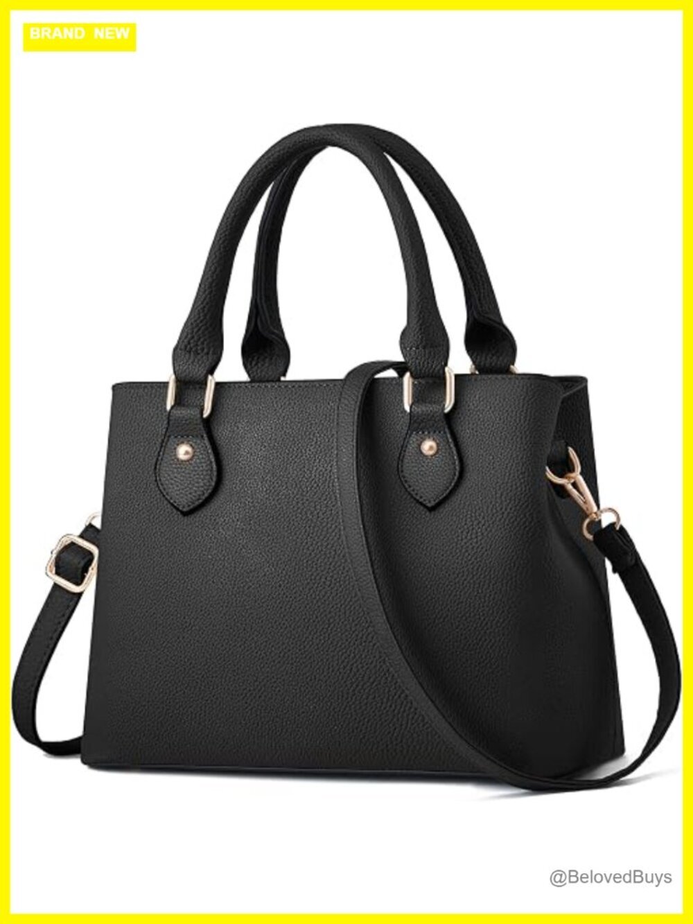 Faux Leather Tote Satchel Crossbody Bag Shoulder Handbag